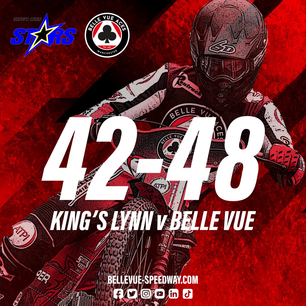 🔥 RESULT 🔥 A big result for the ATPI Aces at King's Lynn tonight! We take the win, the 2️⃣ league points and a 6️⃣-point lead into Monday's home match! Full report to follow... #FeelTheBuzz 🐝