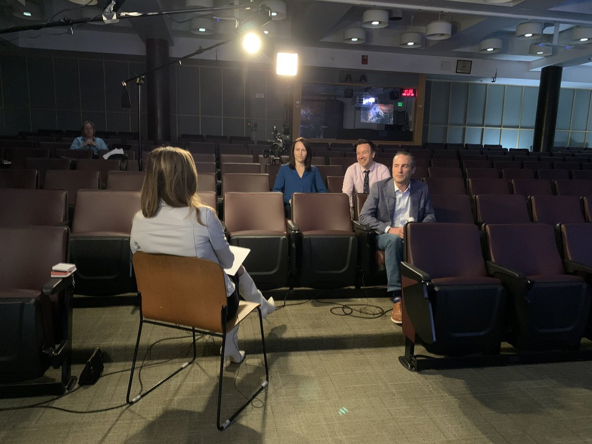 @fox_ori @andersoncooper I can confirm the zingers from @fox_ori because I was there with him and @teatemim at @stsci for the interview! Here is what the layout looked like. Having expressed so many profound thoughts, I’m eager to see which sound bites from @fox_ori made the final cut.