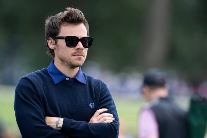 Harry photographed attending golf tournament The Masters in Georgia, USA today. 📸: Masters Tournament