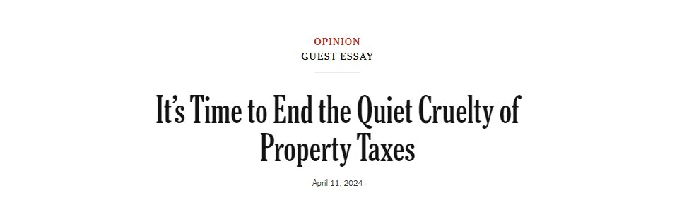 'The anti-racist case for cutting property taxes' is one of the most deranged things I have ever read