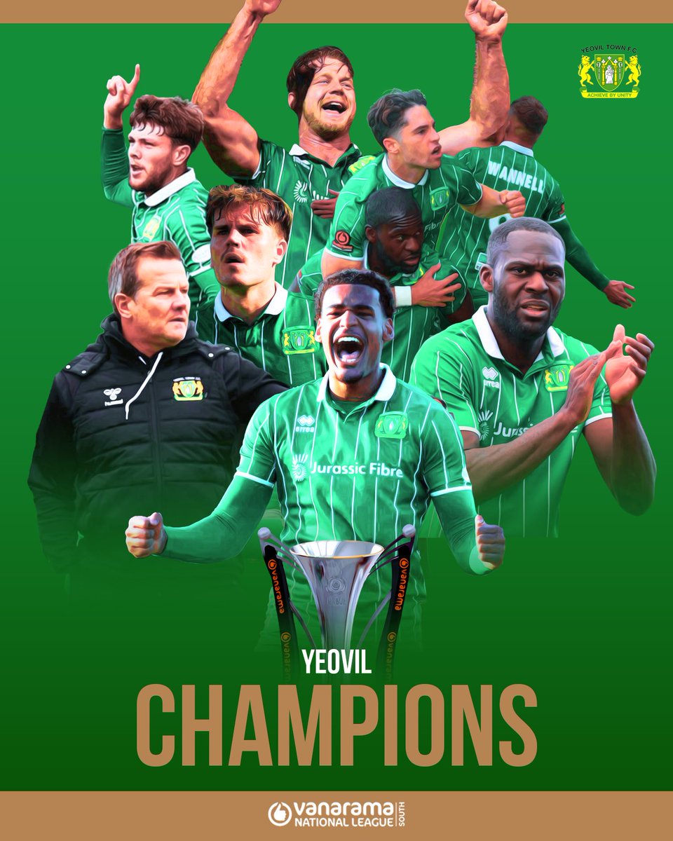 The National League (@thevanaramanl) on Twitter photo Title glory for the Glovers! ππ§€
Congratulations new @Vanarama National League South champions, <a href="/YTFC/">Yeovil Town FC</a>
ππ Title glory for the Glovers! ππ§€
Congratulations new @Vanarama National League South champions, <a href="/YTFC/">Yeovil Town FC</a>
ππ