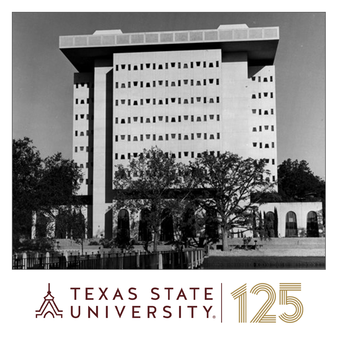 The fourth location for the TXST library was in the J.C. Kellum building from 1969-1990. By this time the number of students had grown to 9,372 and the library grew to encompass the entire building. #txst125 #txst