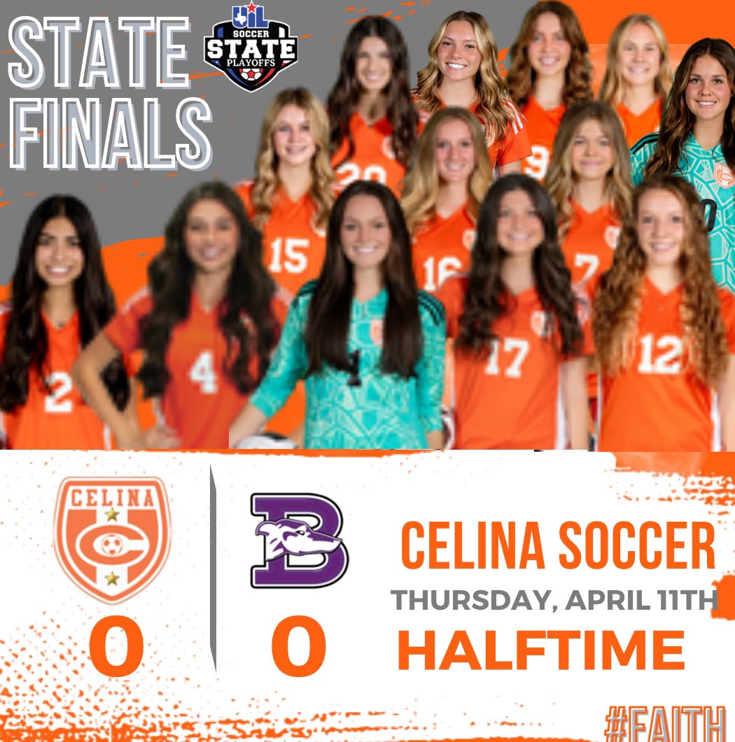 Great half! Even match but happy to have gotten several corners and other chances. About to get the wind in 2nd half #FAITH #BELIEVE 🧡🙌🏼🧡🙌🏼⚽️🏆 @MWelchSLM @SportsDayHS