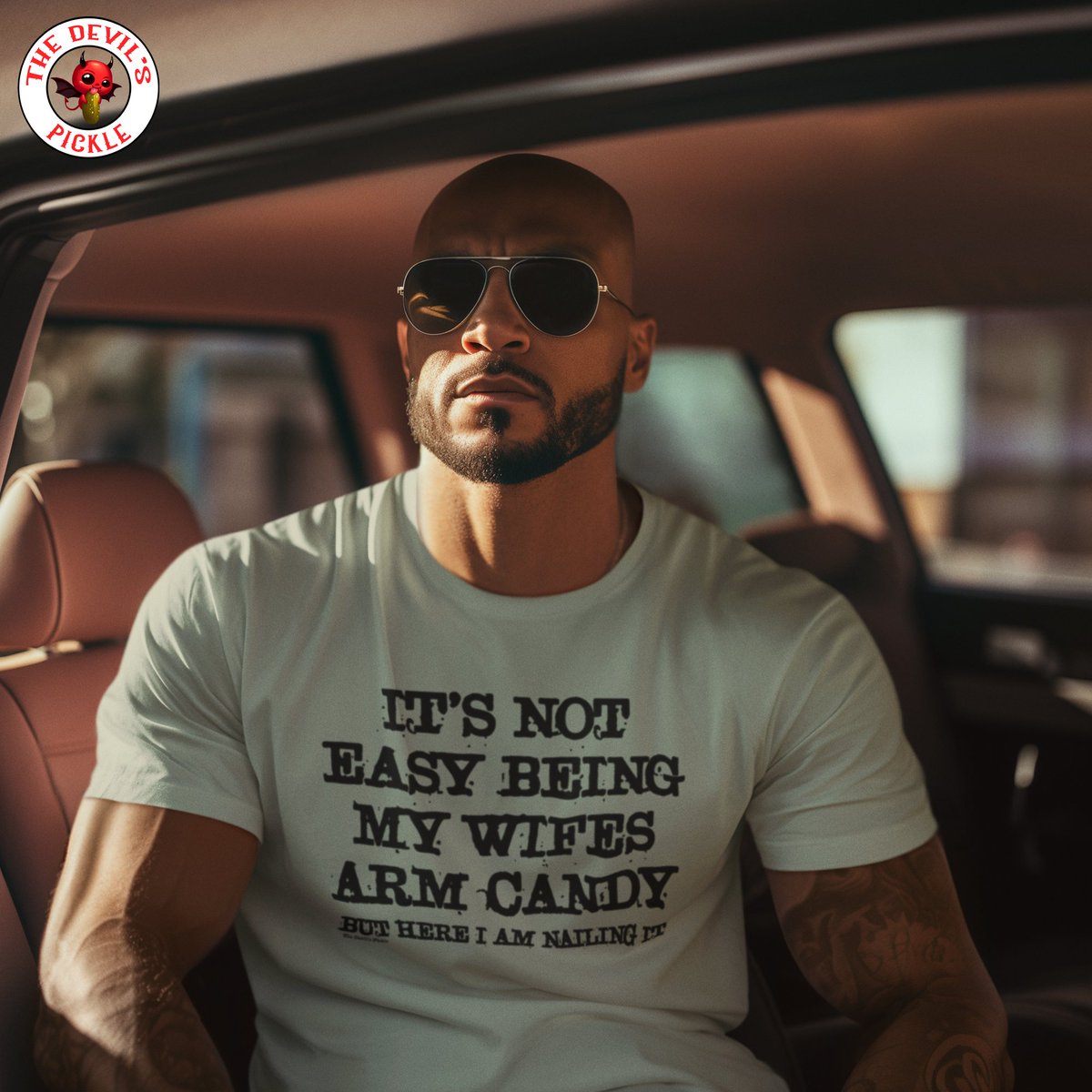 Sorry, its not easy being my wife's fabulous arm candy. Adult Humor and Funny Tees, Hoodies and More!

#adultjokes #bestshirts #adultmeme #adulttees #adulthumor #getyourown #winning #adultinghumor #funshirts #offensivetshirts #onlythebest #pickleproud #funnyapparel #freeshipping