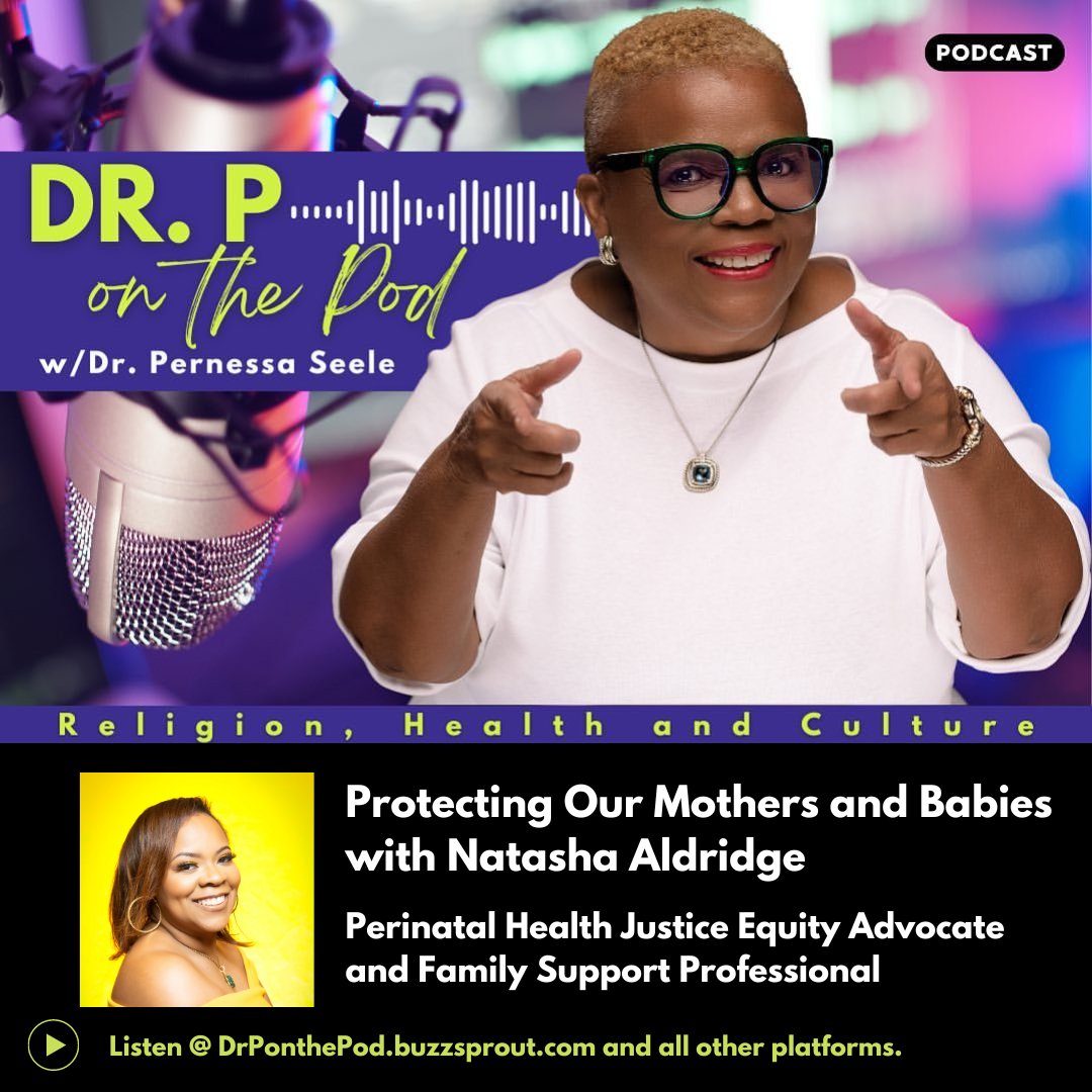 This Black Maternal Health Week, join Dr. P for a special conversation with Natasha Aldridge about her work as a perinatal health justice advocate. Listen here: loom.ly/ovu9Hig #BlackTwitter #blackhealth #publichealth