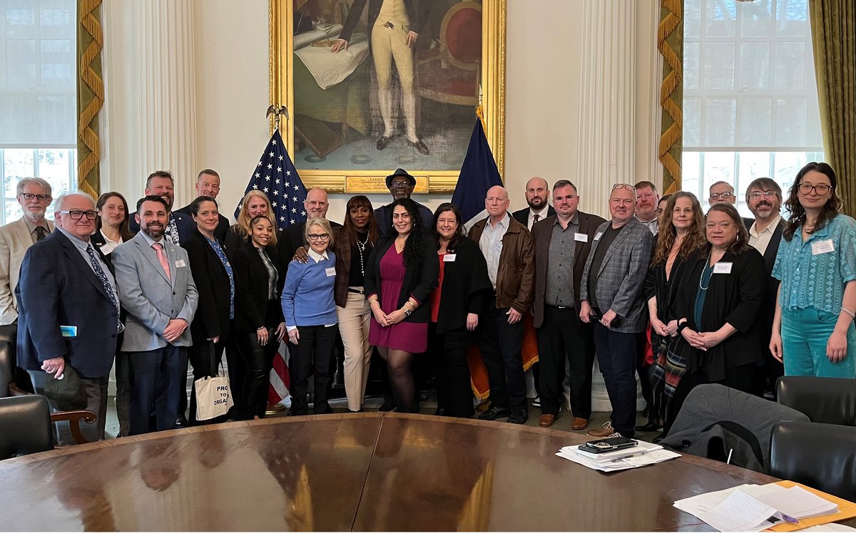 Delighted to join MOME & @NYCMayor's team with reps from TV/film unions @sagaftra @IATSE @directorsguild @WGAEast @ICGLocal600 @IATSELocal764 @IATSE798 @USA829IATSE @cwa1101SI + more to openly discuss the great progress the city's made to support these vital industries.