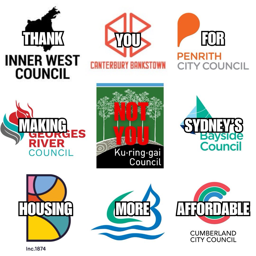 12 of the 13 councils have taken the deal on the TOD or bettered the govt’s number of units. Canterbury-Bankstown has asked for three more stations to become TODs. The last one, Ku-ring-gai, didn’t want to negotiate, so they’re being upzoned to six storeys this month.