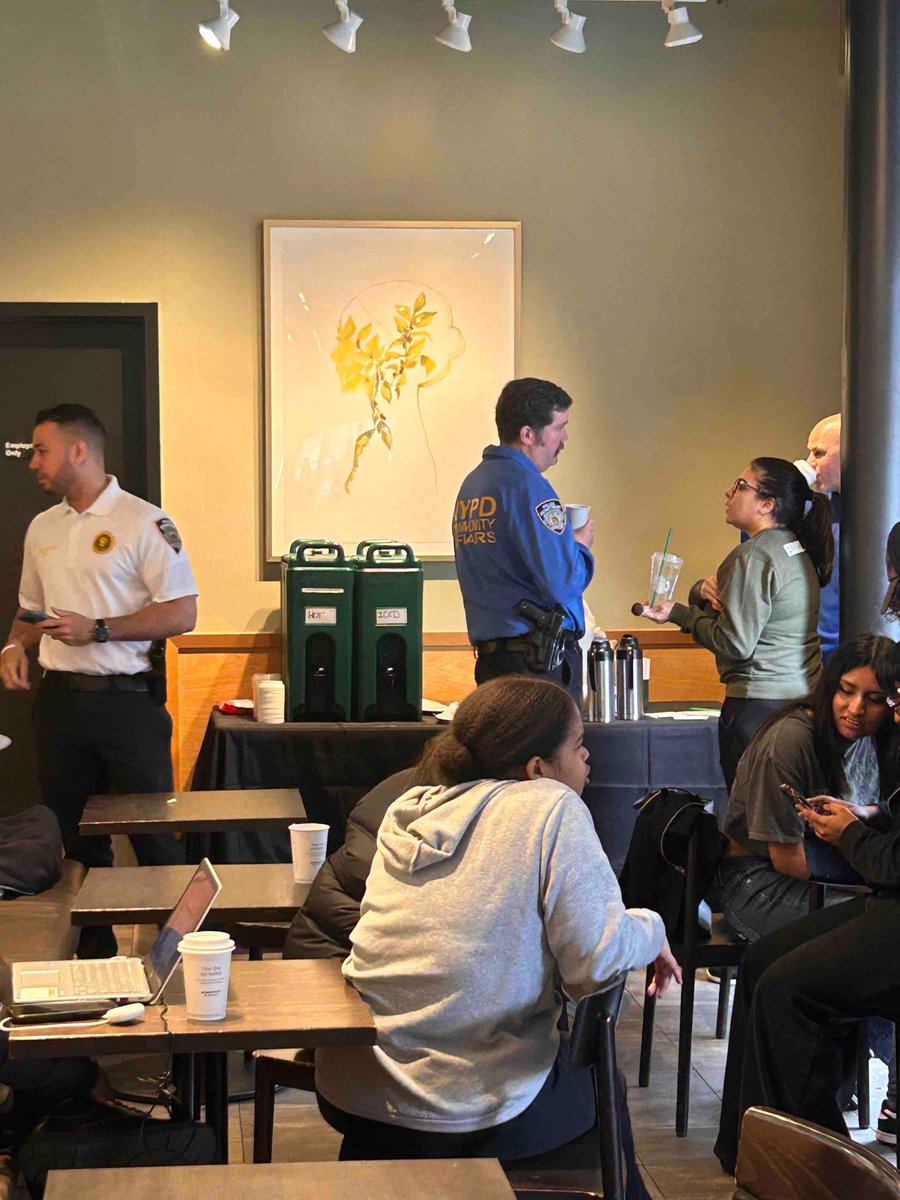 Thank you to everyone who showed up to support our coffee with a cop at 540 Columbus Starbucks