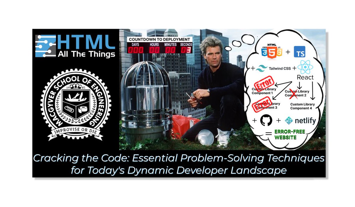 Today's ever-changing tech industry landscape requires developers to have troubleshooting skills like MacGyver! This article offers techniques to help you gain a competitive edge in the job market and become a tech-troubleshooting master! The link to the article is in the…