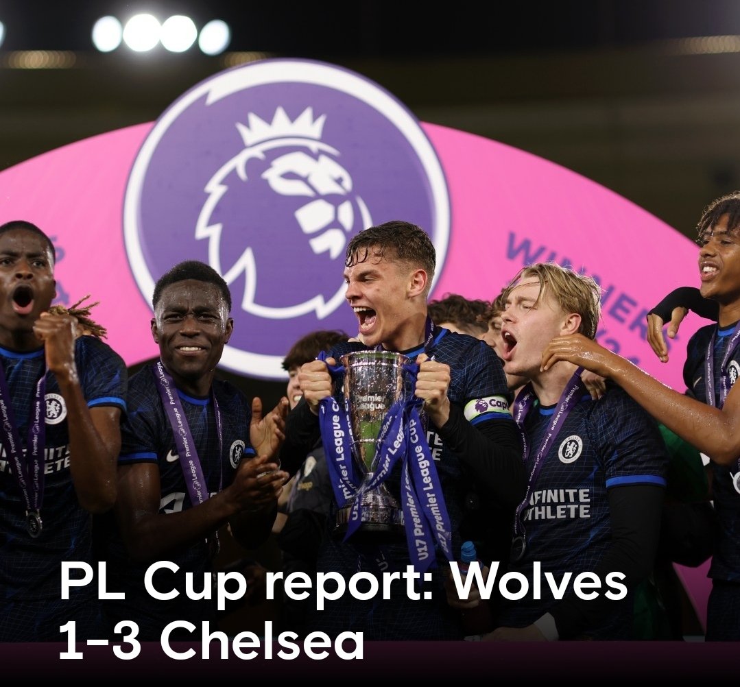 🚨 Chelsea’s U17s lifting the Premier League Cup 🏆🏆