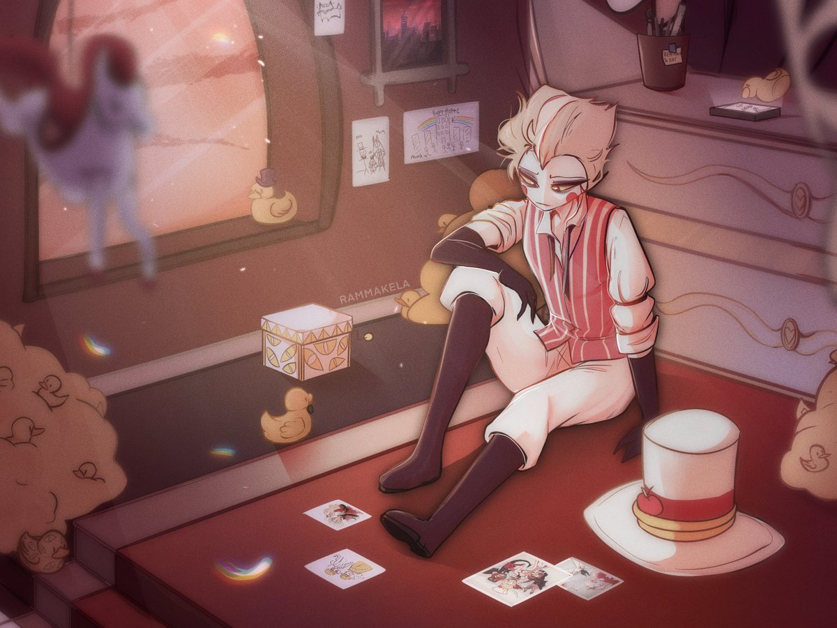 Isolation 
#HazbinHotelLucifer #hazbinhotel

Luci is my comfort character and he is helping me cope with my depression. I'm very thankful for this silly duck man.