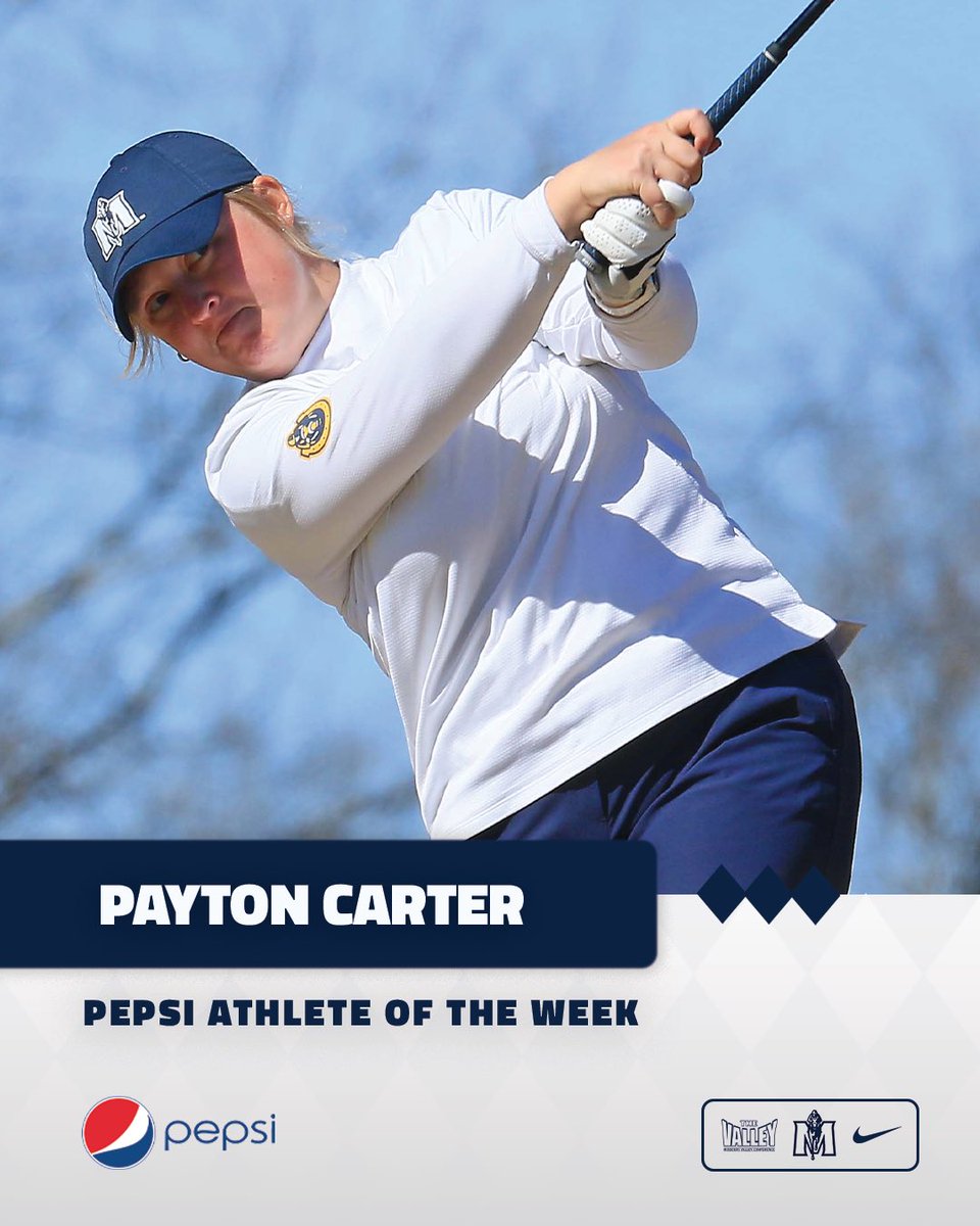 After securing an individual victory and leading the Racers to a team victory at the Jan Weaver Invite in Murray, @RacersWGolf’s Payton Carter is your Pepsi Athlete of the Week‼️ #GoRacers🏇