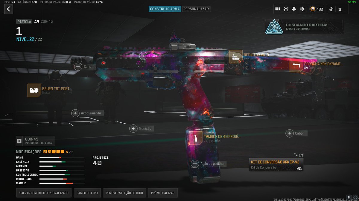 sTiinck's tweet photo. A Renetti foi nerfada, mas a Cor-45 tá aqui pra substituir ela, tá sinistra de forte de novo #CallofDuty #Warzone #rebirthisland https://t.co/83G6cOpKiO