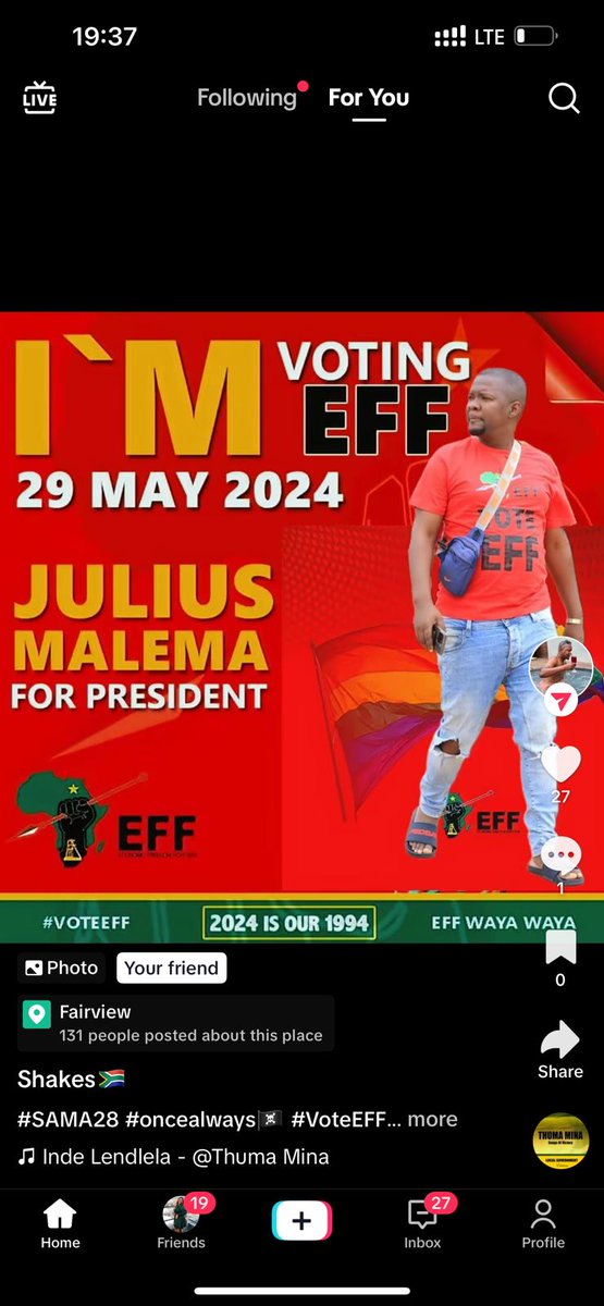 #EFFJazzHourConcert as it vibey and we say #VoteEFF2024