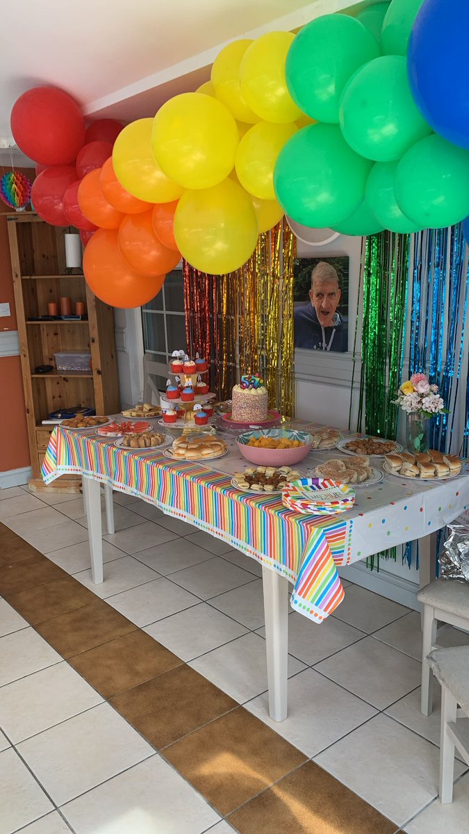 Another milestone celebration at Creykes Lodge! The team this week had the joy of celebrating a client's 57th birthday, and it was an explosion of colour and happiness, as the theme was rainbows and bright colours! Well done team #Birthday #RainbowParty #care #support #charity