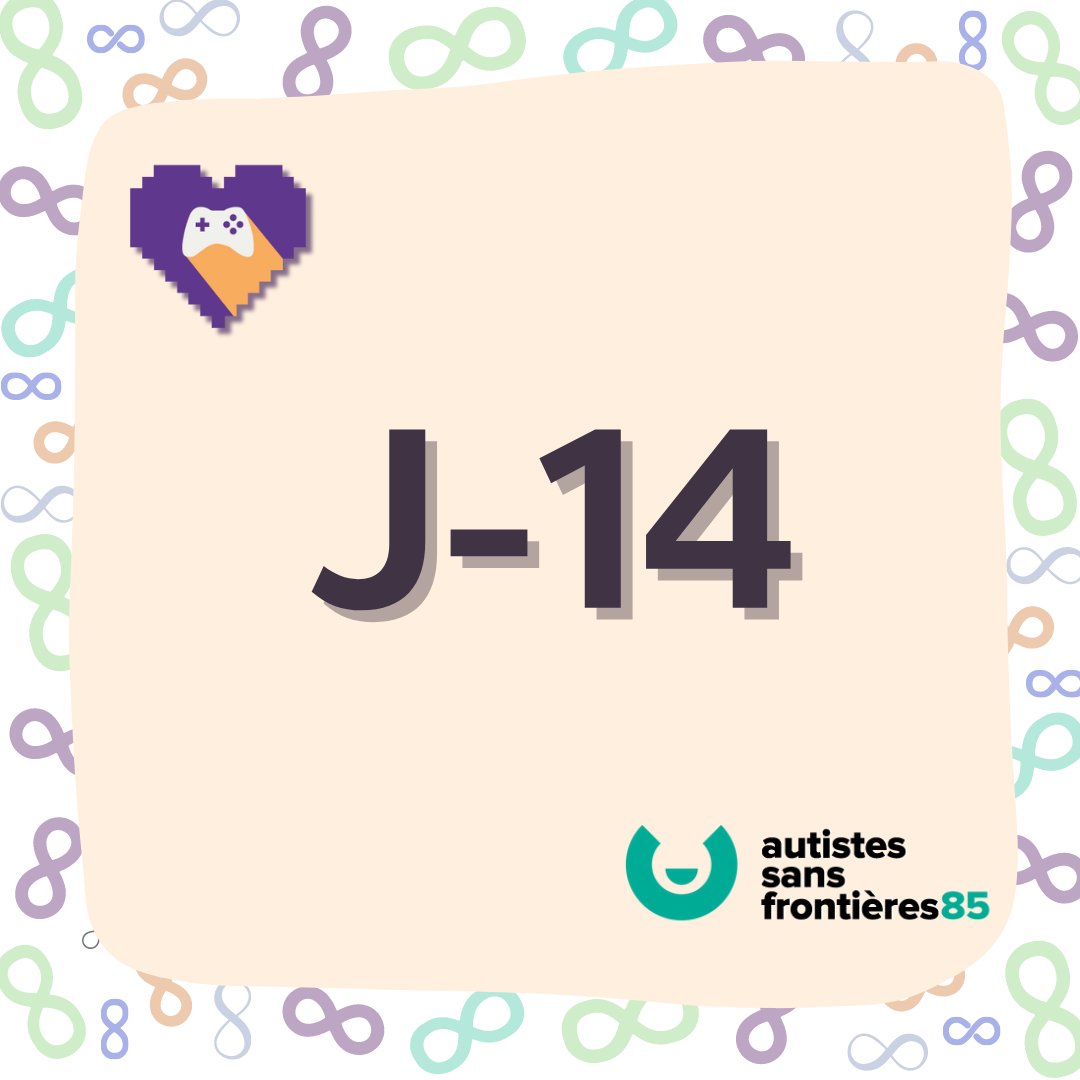 J-14 🔥 Ça se rapproche ! 

L'évènement #ChariTeam X Autistes Sans Frontières 85 c'est dans 2 semaines.

#ÉvénementCaritatif #Solidarité #Soutien #Autisme #TSA #twitchfr