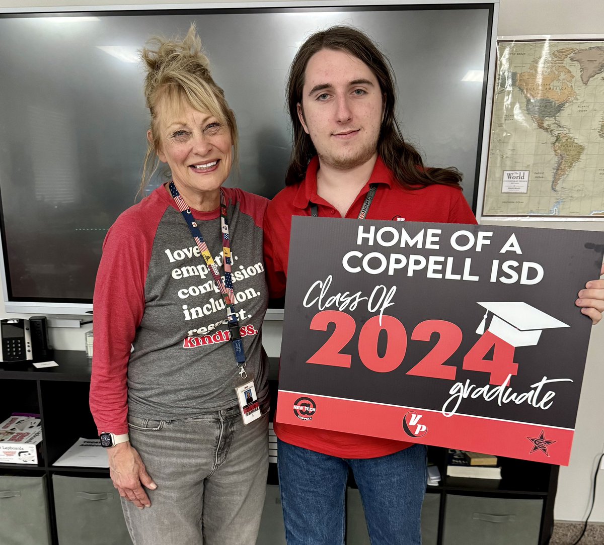 Today we have TWO graduates! Congratulations, Bryce and Xander! @coppellisd