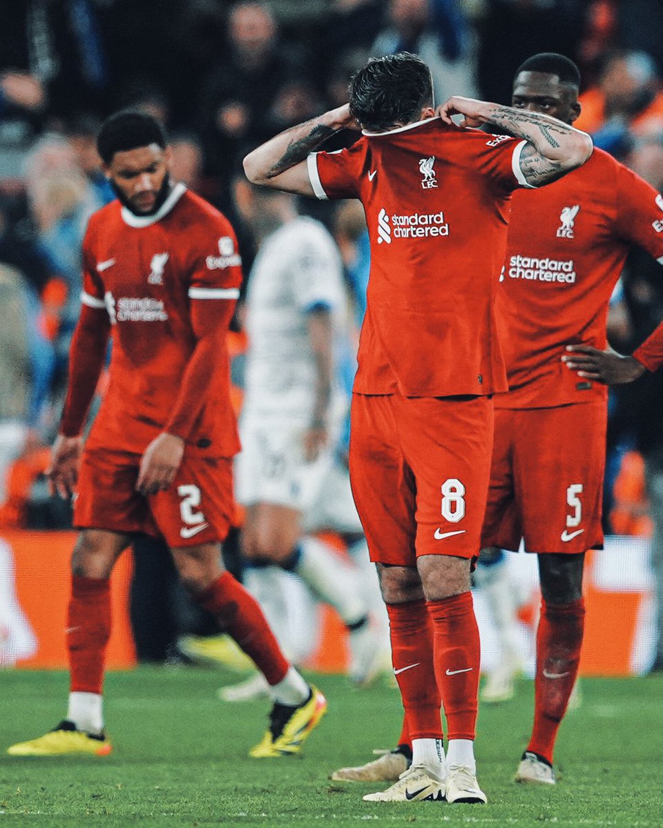 Liverpool's last 34 home games across all competitions: WWDWWWWDWWWWWWWWWWWDWDWWWWWWWDWWWL Atalanta end the monster unbeaten run. 🤯 #UEL