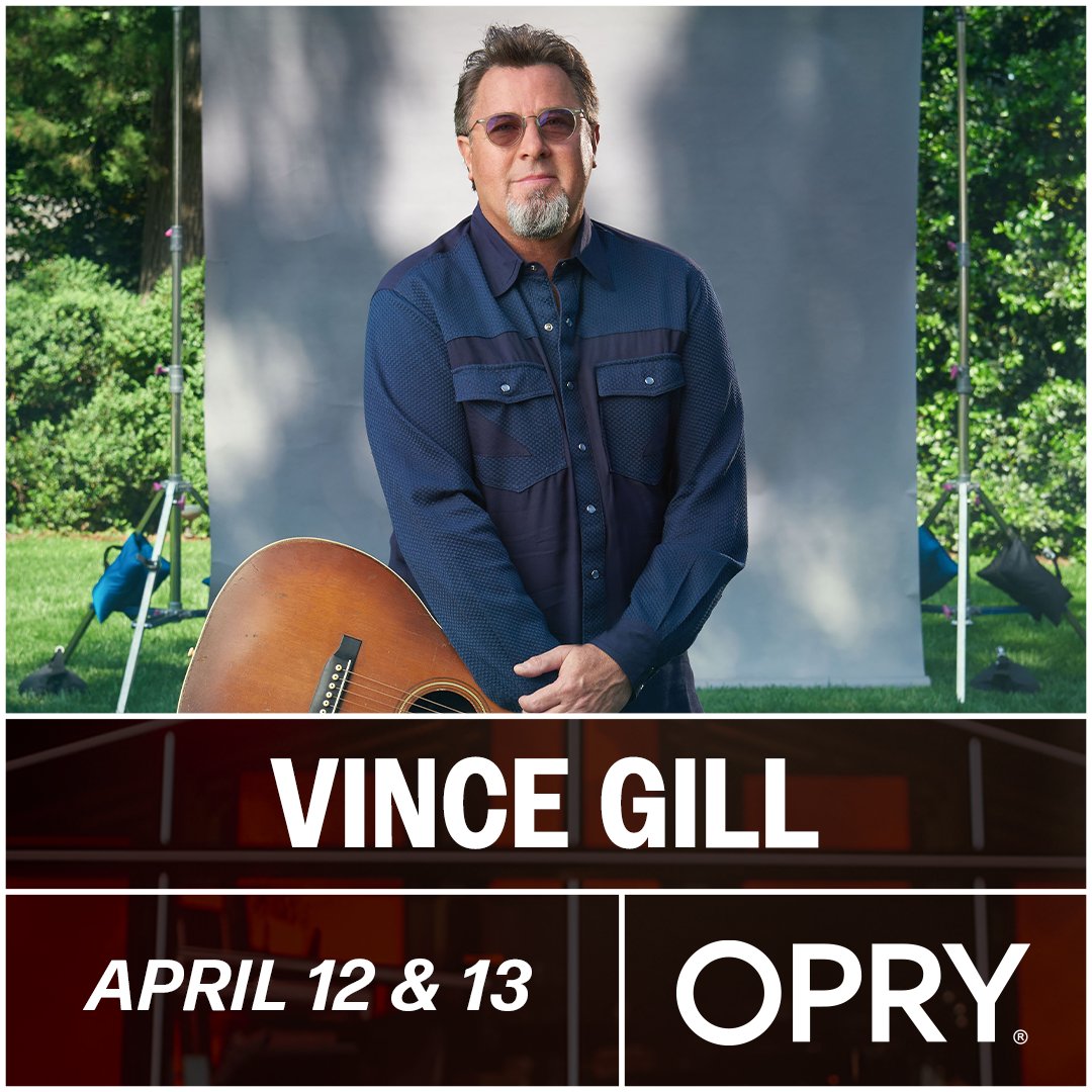 Vince is back at the @opry this weekend! Get your tickets at Opry.com or tune in live on @WSMradio.