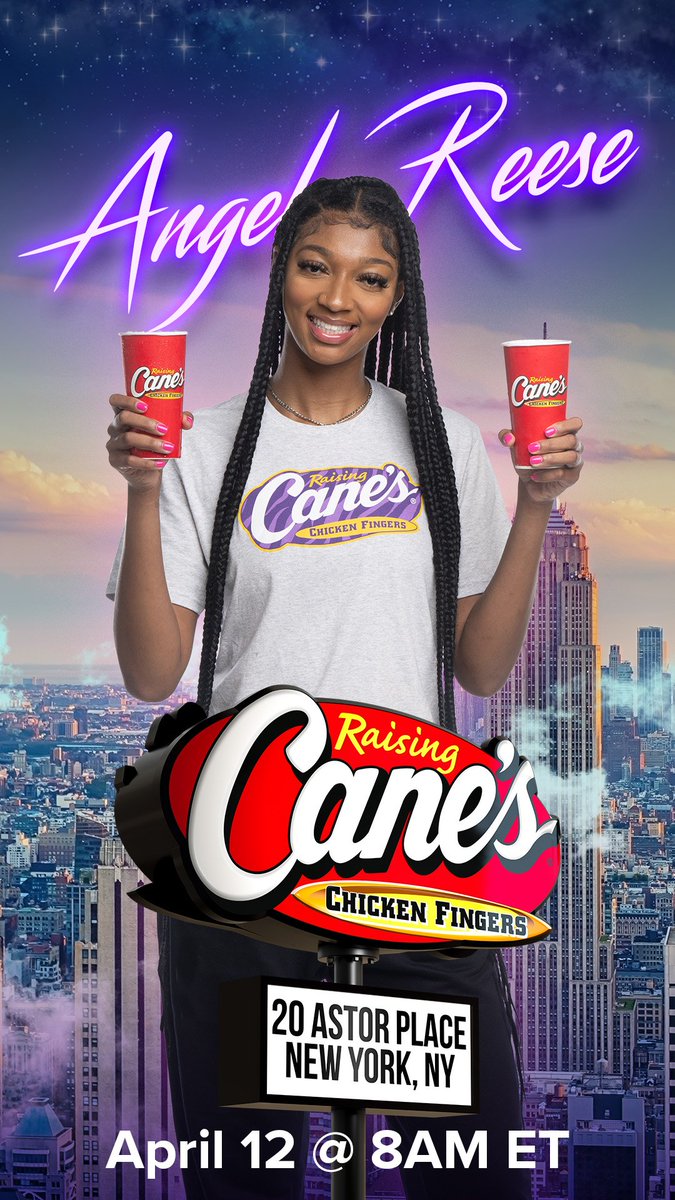 Angel Reese will be 'working' a pre-WNBA draft shift at Raising Cane's in New York City.