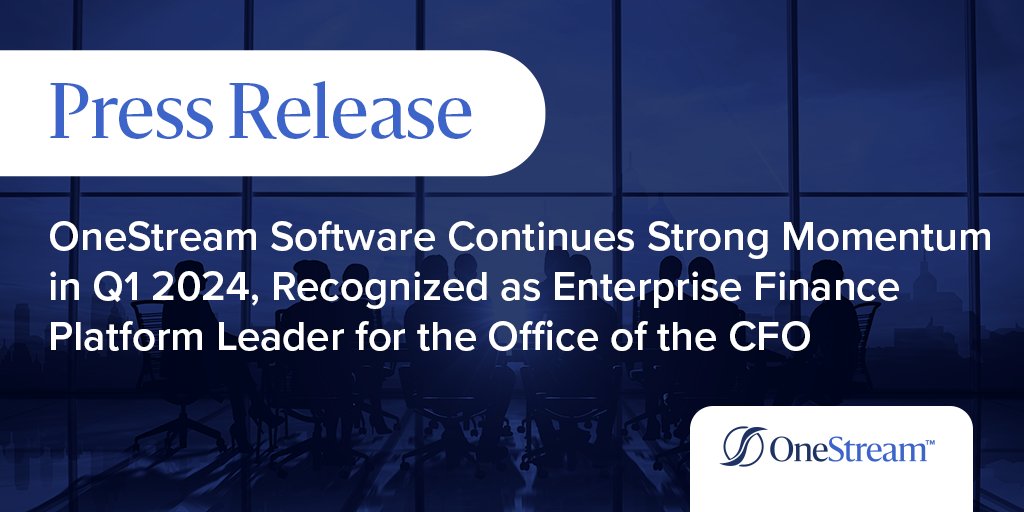 We’re excited to announce OneStream’s strong Q1 momentum! Our ARR is over $450M, up 34% YoY. We’ve also grown our global customer base to over 1,400, a 20% YoY increase. Check out the press release using the link in our bio for more details: hubs.li/Q02sD8qn0