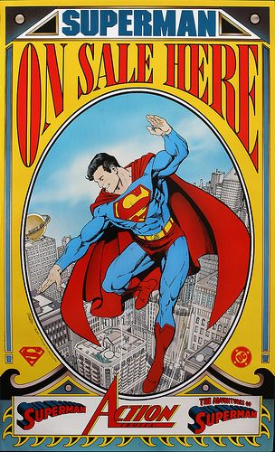 Buy #Superman here!! Comic shop poster circa 1989💥