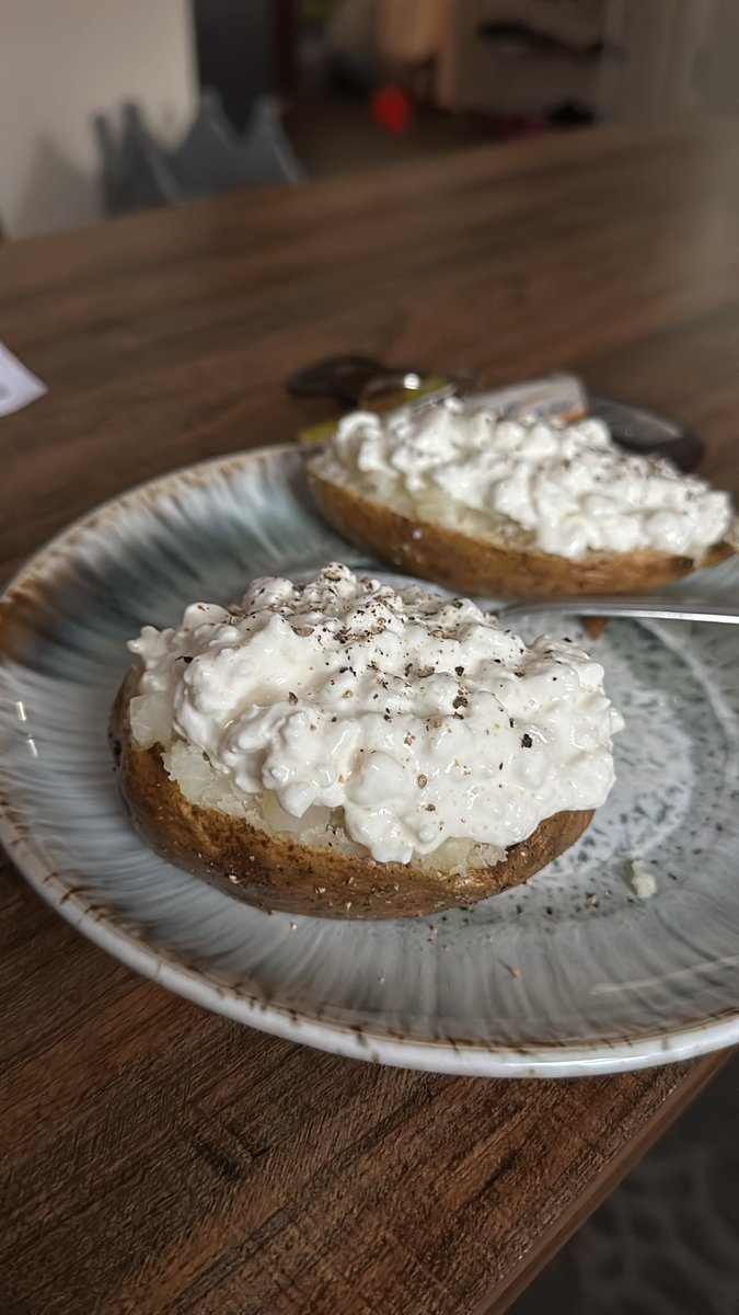 Is this weird? (Cottage cheese on a baked potato)