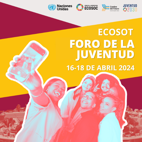 🙋‍♀️¡El Foro de la Juventud 2024 del #ECOSOT tendrá lugar del 16 al 18 de abril. Sigue de cerca este gran evento para las #juventudes! Es hora de que las y los jóvenes líderes brillen más que nunca. ¡El futuro está en nuestras manos! 🔗Más información: bit.ly/EYF2024