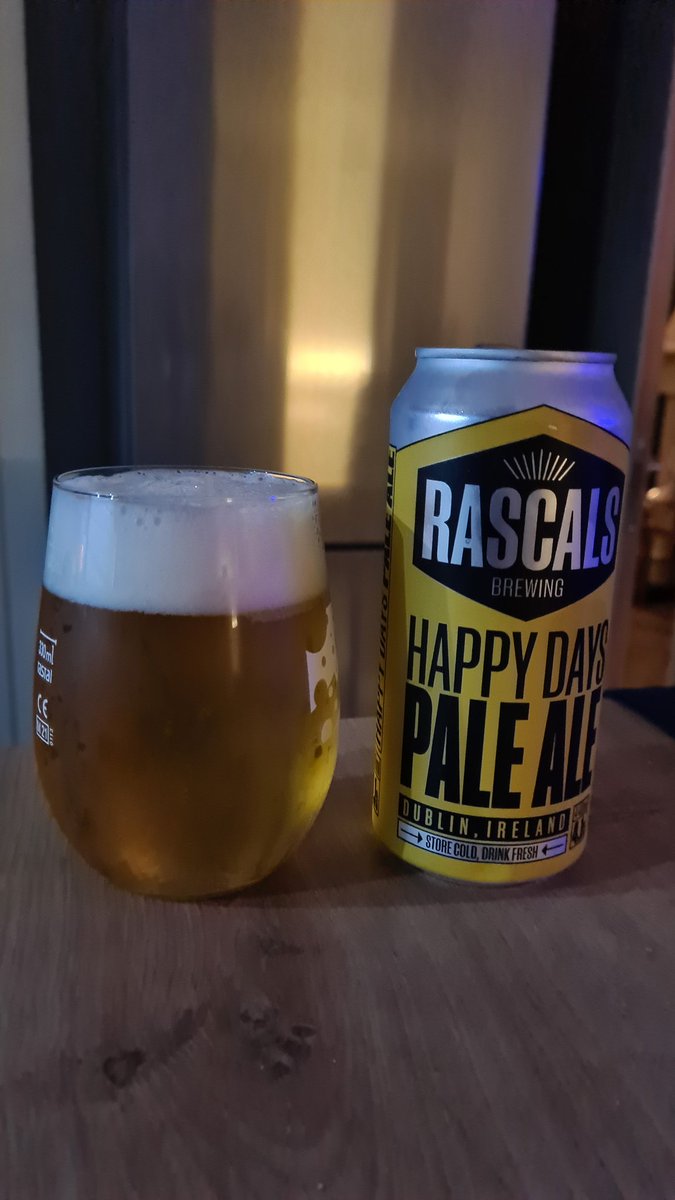 Next up is @RascalsBrewing Happy Days Pale Ale #ThirstyThursday 🍻🍻