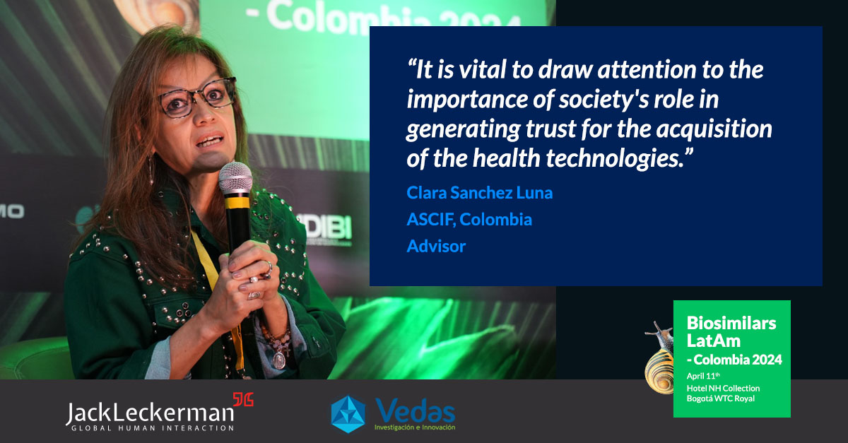 #RegulatoryUpdates in Colombia at #BiosimilarsLatAm - #Colombia2024, Clara Sanchez, Advisor at @ascifcolombia highlighted the critical role of societal trust in acquiring health technologies. Join us in fostering trust & advancing healthcare accessibility!
#biosimilars