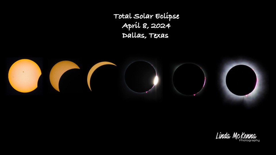 This is my eclipse sequence from Dallas Texas! Simply amazing. We were so lucky the clouds cleared just in time. #TotalSolarEclipse #Dallas #DallasEclipse #DiamondRing #Prominence #totality