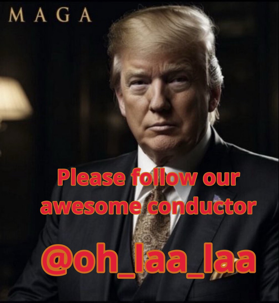 @oh_laa_laa @Doot2471 @PSwal807 @45mx_7 @jncojok1 @DFBHarvard @gracieback2 @WenMaMa2 @MarcelaErcia @SweetLouTiger @NiteWolF_1 @45Gigi24 @DrFr816 @DrF8162 @j0ker937 @SrvG_d @LL4DJT_ @Jessies_Too @Lissa4Trump @_SmokeyGirl25 @Bellamari8mazz @Trumpwonbigly1 Thank you Al❤️@oh_laa_laa 👈 please follow our awesome conductor. He follows back 👇👇👇👇👇