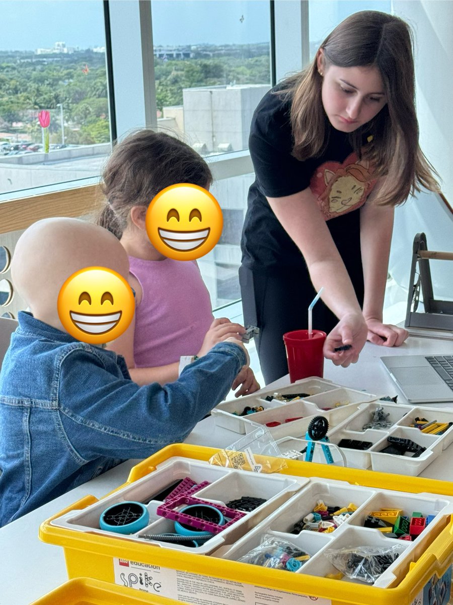 Smiling faces all around at another successful Leon's Roar event, building and coding Lego robots with children at <a href="/JDCHospital/">Joe DiMaggio Children's Hospital</a>