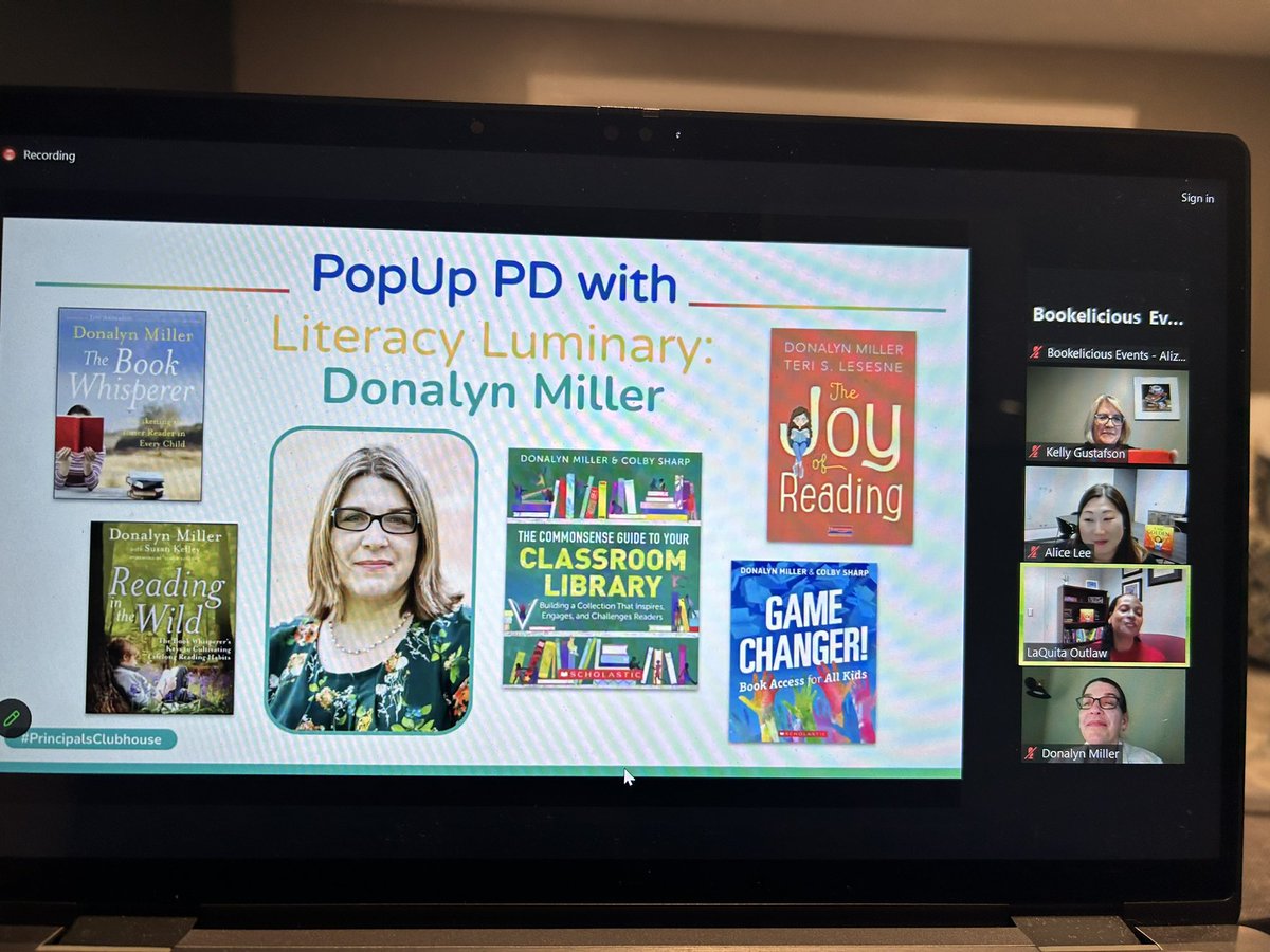 LOVE @bookelicious for providing a fabulous evening professional development in The Principal Clubhouse. ♥️ Literacy Luminary @donalynbooks ♥️ I couldn’t drive home from school fast enough tonight! #grateful #inspired