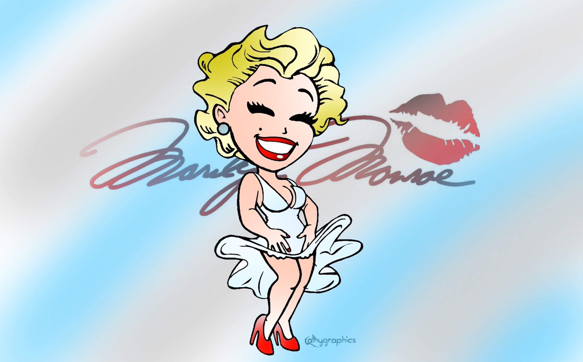 Little chibi portrait I made Of Marylin Monroe! Good night tout le monde 💋 ! #ArtistOnTwitter ✍🏻