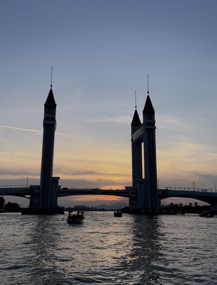 View sunset at Drawbridge, Terengganu.