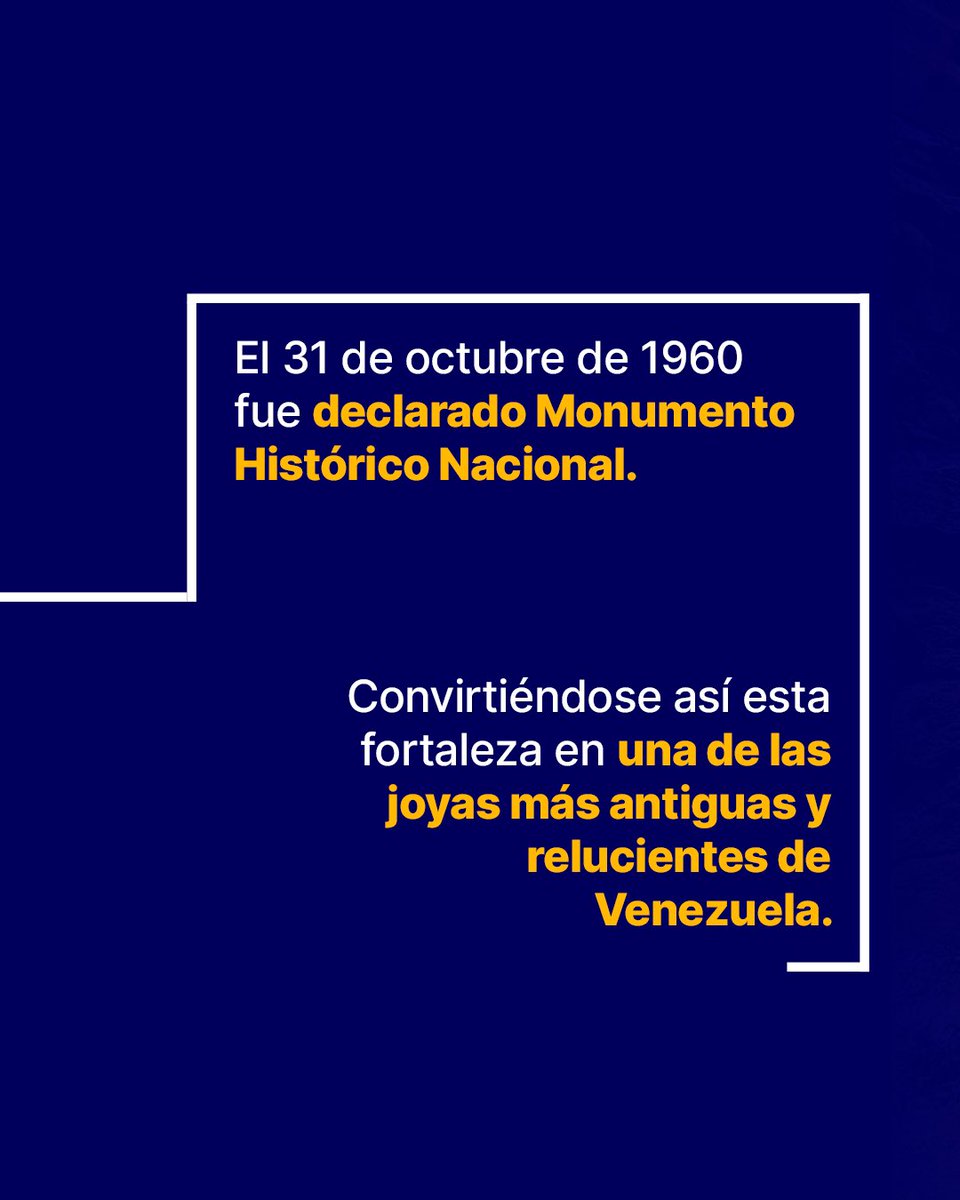 creemossucre's tweet photo. CASTILLO DE ARAYA 🏰

Fue la primera, más importante y costosa fortaleza de Venezuela, construida con el objetivo de defender las Salinas de Araya de los piratas🛡️⚔️

Conoce otros datos interesantes, deslizando las imágenes ➡️➡️

#Araya #Venezuela #Sucre #Historia https://t.co/ACFcIBZ8uV
