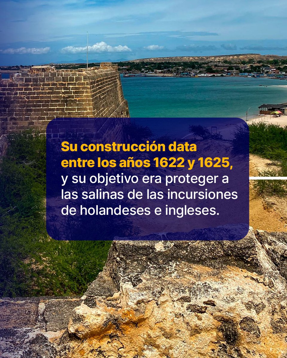 creemossucre's tweet photo. CASTILLO DE ARAYA 🏰

Fue la primera, más importante y costosa fortaleza de Venezuela, construida con el objetivo de defender las Salinas de Araya de los piratas🛡️⚔️

Conoce otros datos interesantes, deslizando las imágenes ➡️➡️

#Araya #Venezuela #Sucre #Historia https://t.co/ACFcIBZ8uV