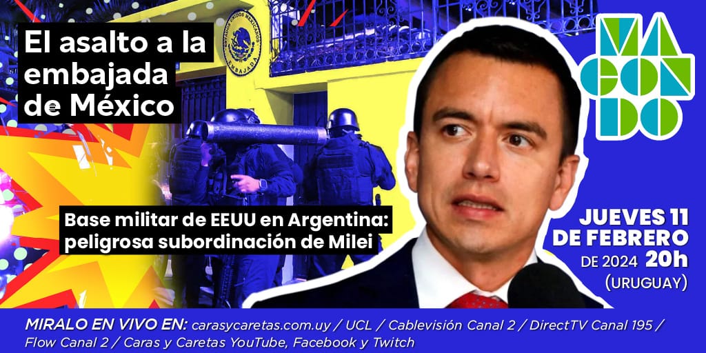 Hoy en #Macondo analizamos dos países claves de las derechas en Latinoamérica: Ecuador con la reciente toma de la embajada, con @VerdugaAugusto, y Argentina donde se anunció una base militar conjunta con EEUU. Junto a @inafinogenova y @leagrille: youtube.com/watch?v=xyDX6N……