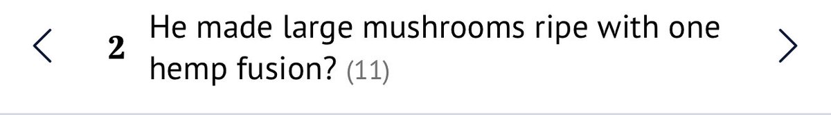 Loving this clue by LR (who I mistakenly called RJ earlier 😢 apols) “He made large mushrooms; ripe with one hemp fusion (11)” HINT; ‘mushrooms’ does not refer to vegetables, rather clouds after an explosion! An anagram is required 💥 🤞