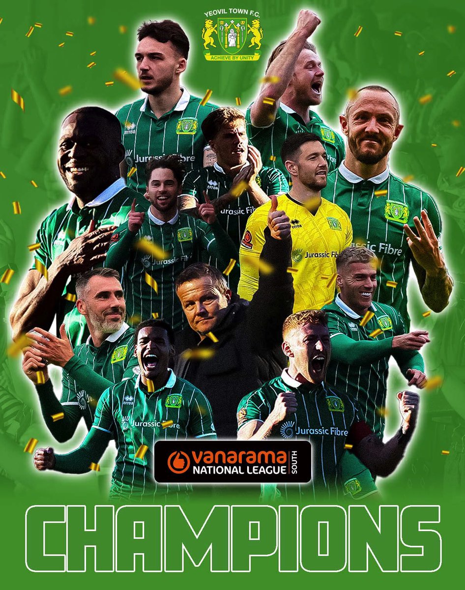 CHAMPIONS!!!!! 💚

The Glovers rise again!!!! 

#YTFC 💚