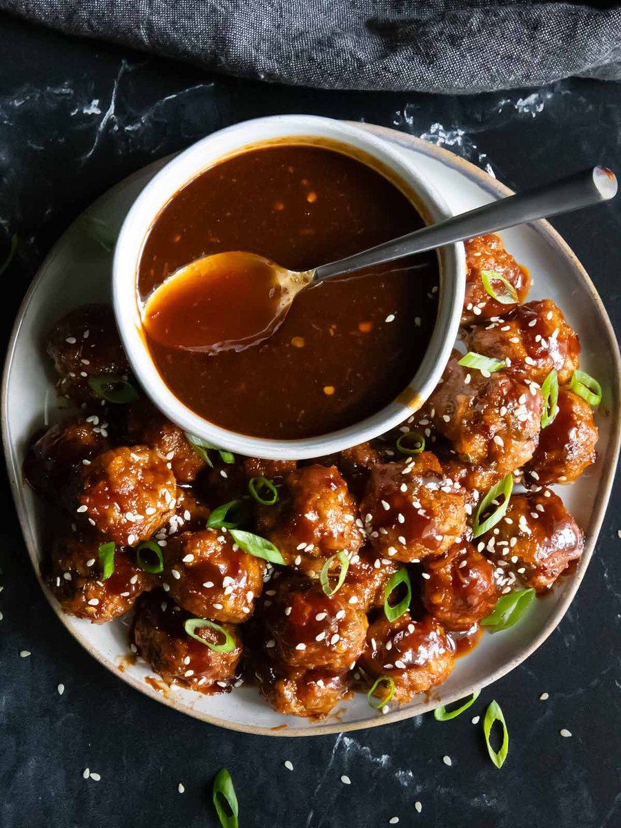 🥢🌶️ Indulge in Flavor with Our Sweet And Spicy Meatballs! A Zesty Asian Fusion Sensation! 🌟😋
bit.ly/4aRLGRW 
#food #recipes #appetizers #meatballs #sweetandspciy#AsianFusion #FlavorSensation #BiteIntoBliss #SatisfyYourCravings #LikeAndShare 🌶️🥢🌟😋