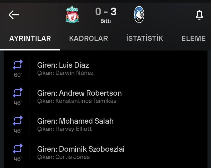 liverpool camiasında bi glarung yok mu 'salah, diaz, szoboszlai neden geç giriyor amk' diye yangın çıkarıp klopp'a hocalık dersi verecek? 😂