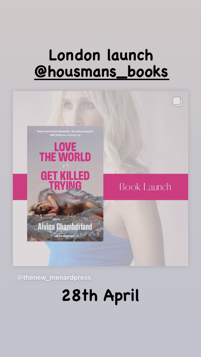 HetmoetMenard's tweet photo. We can’t wait !! 💕 @HousmansBooks 
Love the World or Get Killed Trying - Alvina Chamberland 💕 https://t.co/w4qVz92O3i