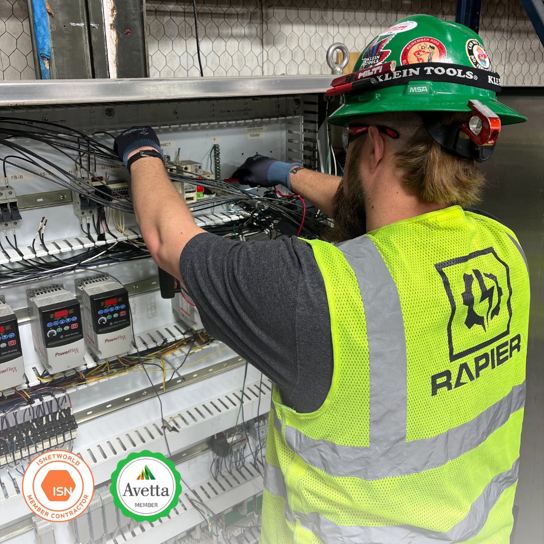 Our extensive facility and line maintenance services are tailored to your unique needs. Whether you need regular inspections or repairs; RAPIER is here to ensure your electrical systems run effectively. Learn more about our electrical solutions:bit.ly/RAPIER-Industr… #Electrical