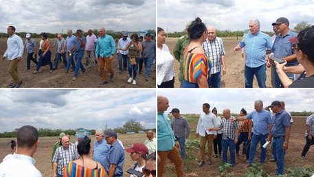 Empresa Agroindustrial #Jiguaní en Granma, recibe visita del mandatario cubano @DiazCanelB #GenteQueSuma