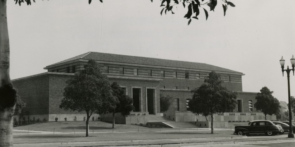 For this week’s #TBT, take a look at this 1951 view of the @UCLA_Law building.
