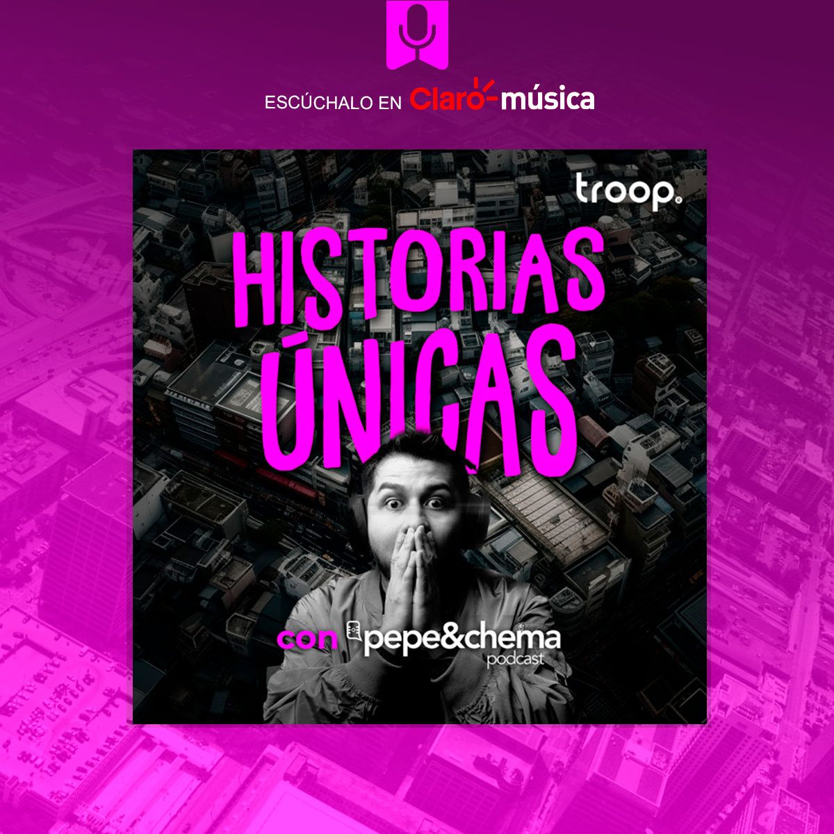 ¡En este #podcast encontrarás #HistoriasÚnicas con personajes fuera de lo común! 🎙️😱 Dale play en #Claromúsica. 🎧 @pepeychema ow.ly/MugG50RcGRs