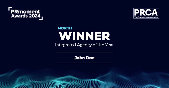 Our Integrated Agency of the Year award, sponsored by @PRCA_HQ goes to…

@whatjohndoesays

🏆