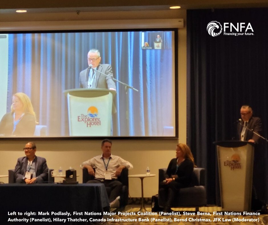Today, FNFA's COO and panelist, Steve Berna, discussed #capacitydevelopment for major projects at the NWT Indigenous Leaders' Economic Forum in #Yellowknife. It's great to see #Indigenousleadership coming together to drive #economic growth and build #partnerships.
